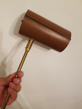 Rare Mid century Modern Jacques Adnet Attributed Leather Lights